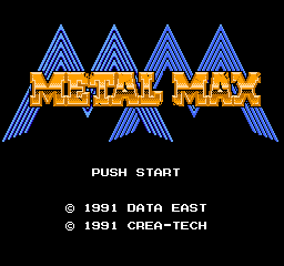 Metal Max Title Screen